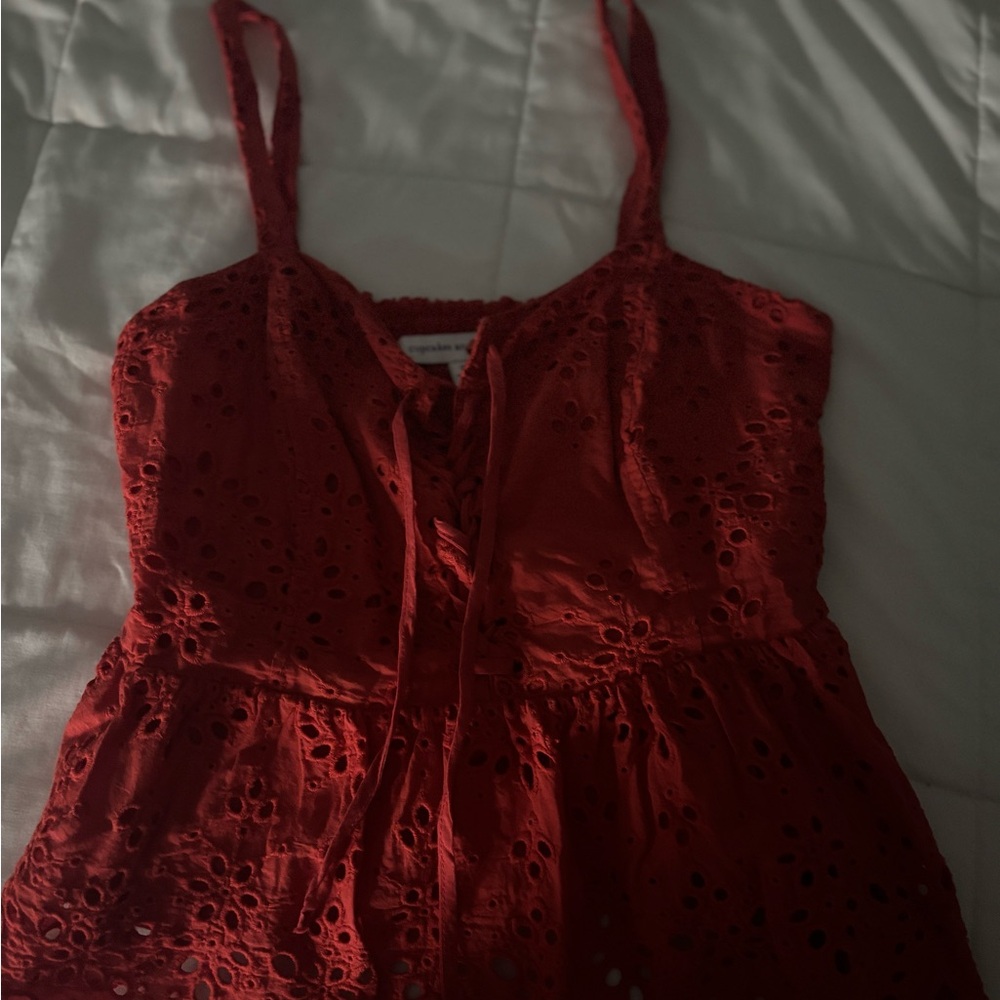 Cupcakes & Cashmere Scarlet Eyelet Top